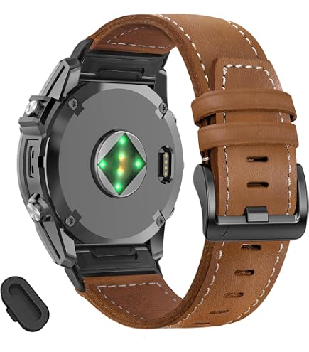 Amazon.com: Garmin QuickFit® 22mm Leather : Electronics
